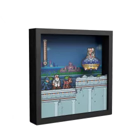 MegaMan 7 Dr. Wily Pixel Frame 23x23cm
