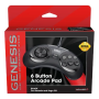 Retro-Bit SEGA Genesis / MD 6-button Arcade Pad (Black, 9-Pin)