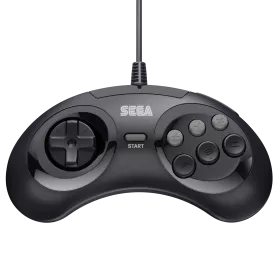 Retro-Bit SEGA Genesis / MD 6-button Arcade Pad (Black, 9-Pin)
