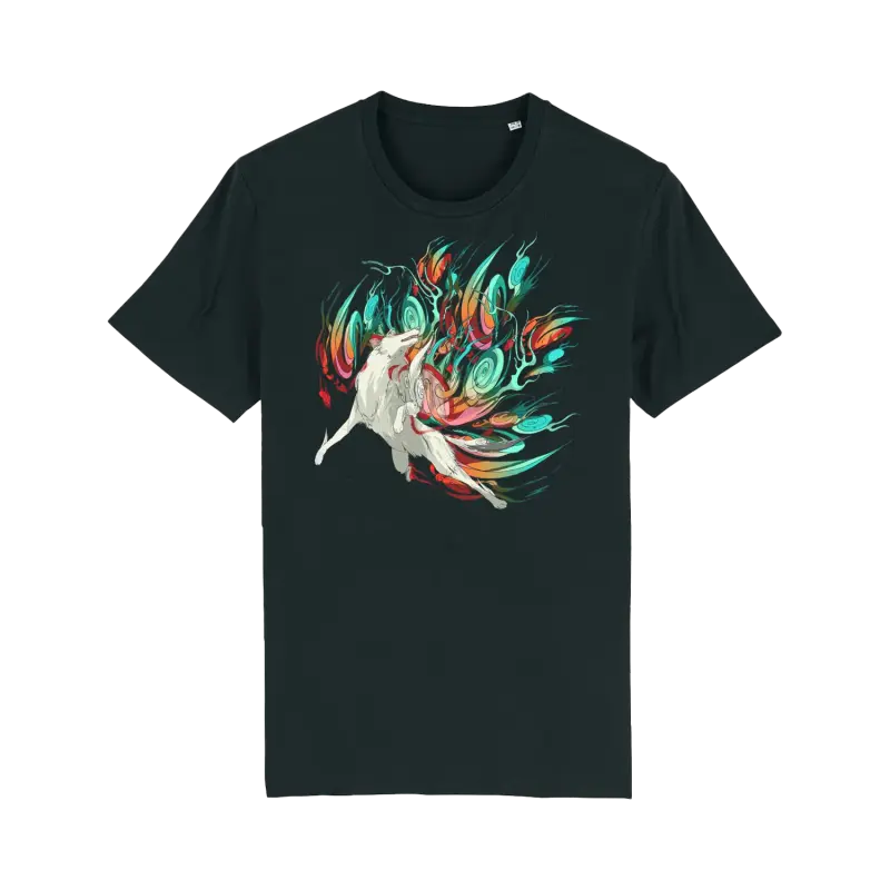 Okami T-Shirt mit Amaterasu und Solar Flare