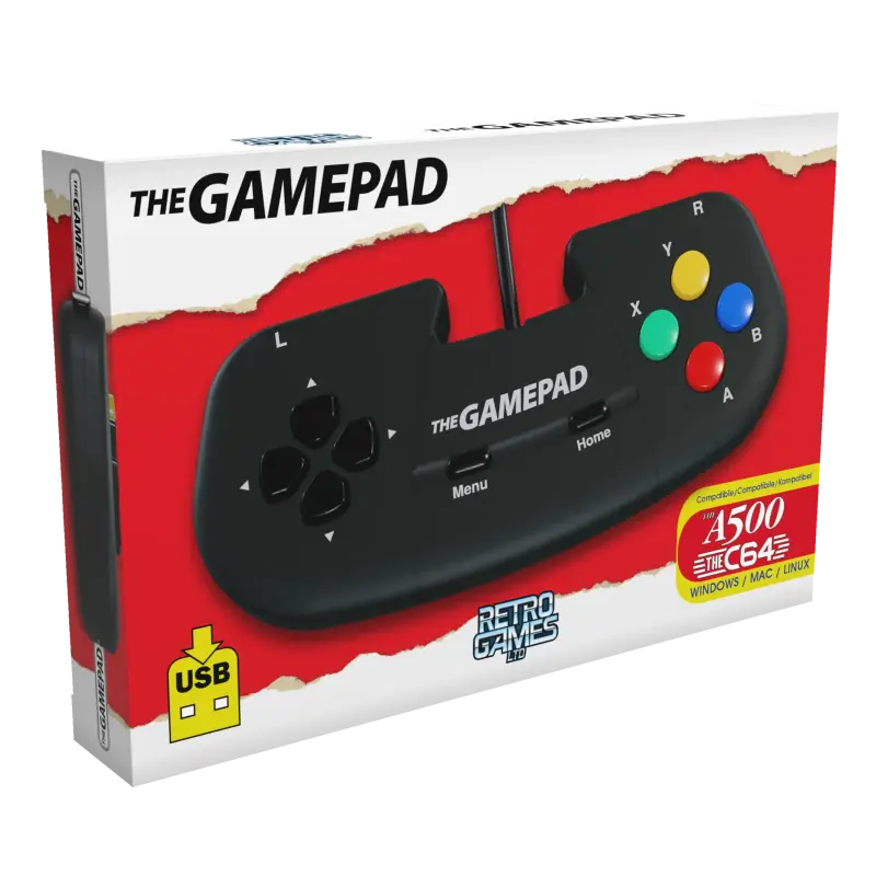 TheA500 Mini Joypad - Retro-Style USB Gamepad