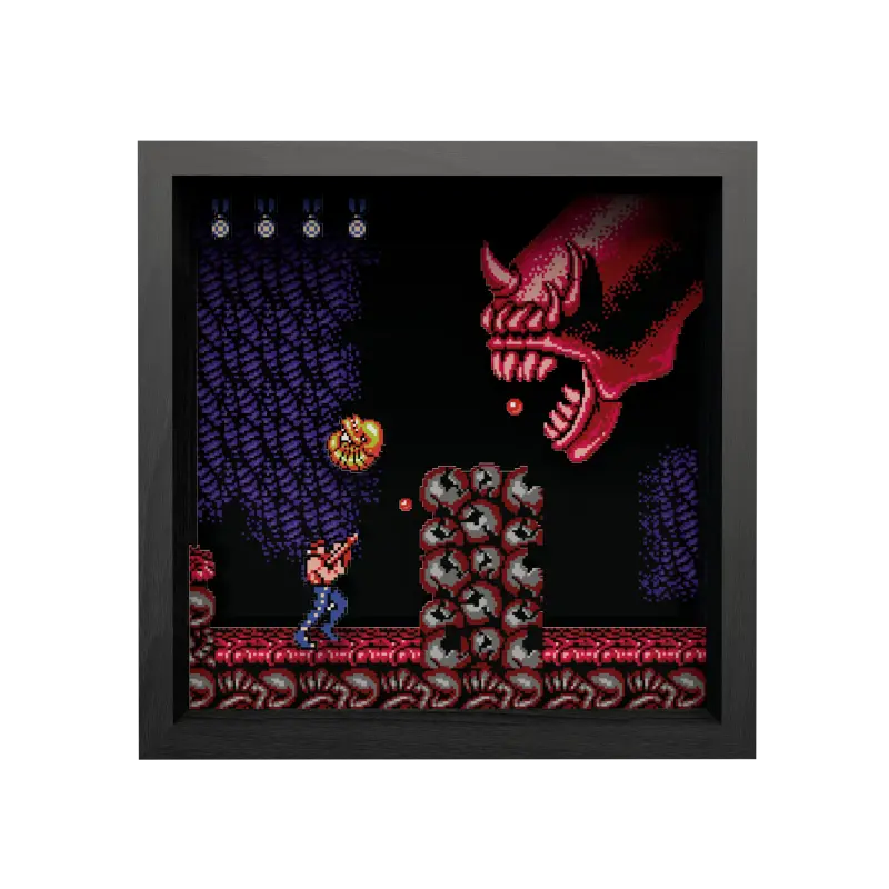 Contra Dragon God Pixel Frame 23x23cm