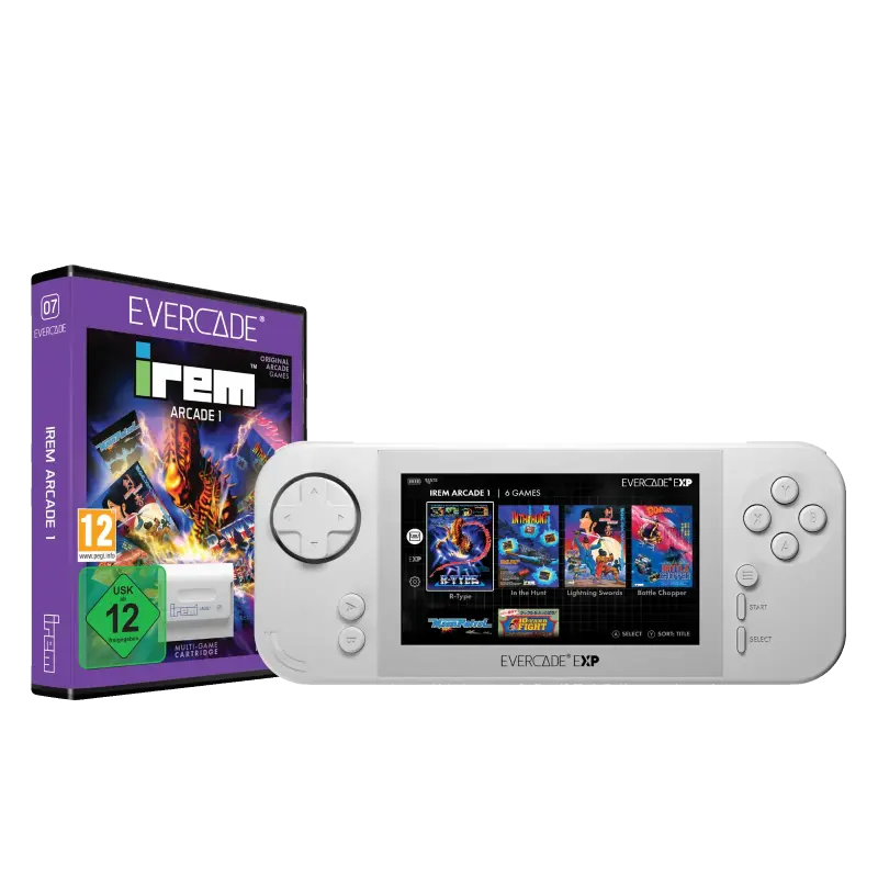 Evercade EXP Handheld mit 24 Retro-Spielen