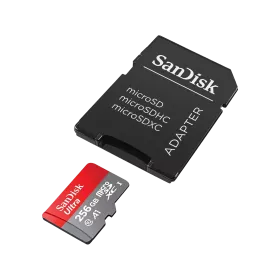 MicroSDHC Karte A1 (SanDisk Ultra) 256GB UHS-I Klasse 10