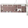USB keyboard (White) with Red MX switches (without key caps)