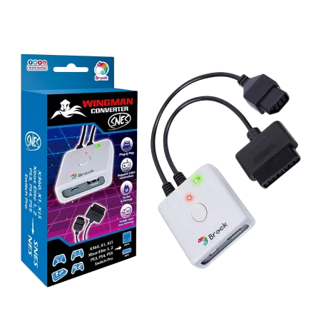 Wingman SNES Converter (Xbox*/PS*/Switch/Bluetooth to SNES/NES/PC)