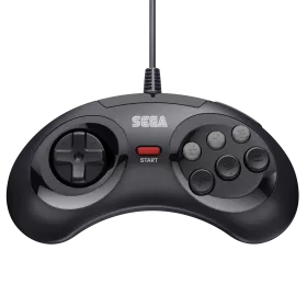 Retro-Bit SEGA Mega Drive 6-button Arcade Pad (Black, 9-Pin)