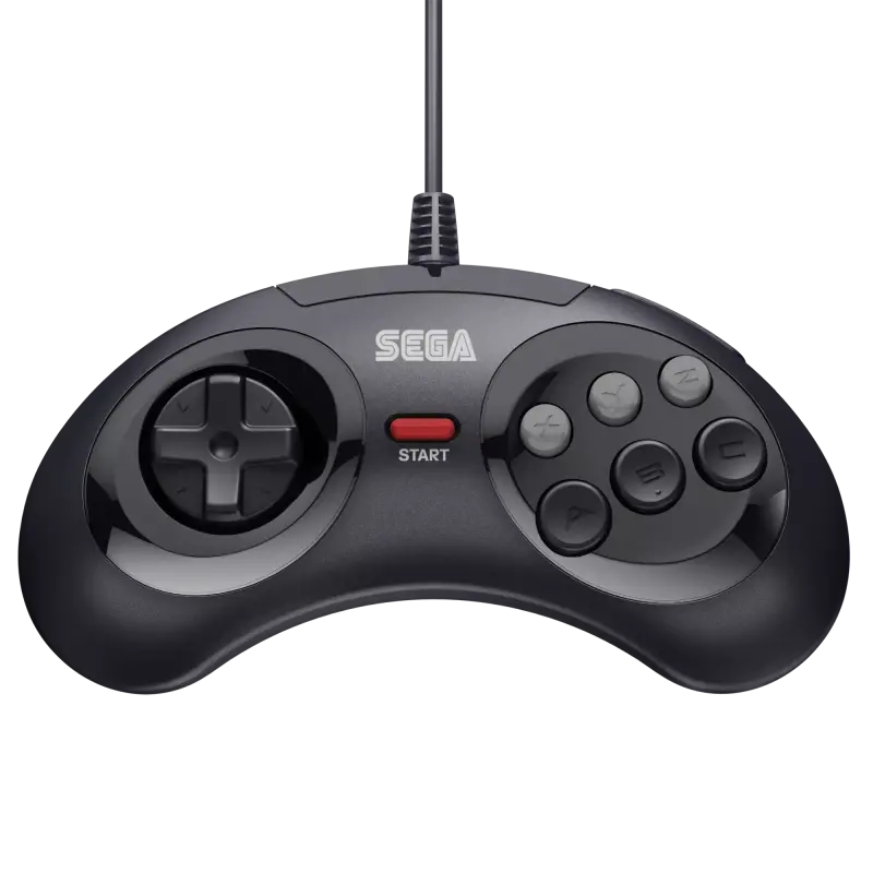 Retro-Bit SEGA Mega Drive 6-Button Arcade Pad (Schwarz)