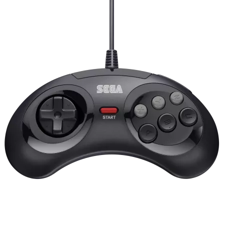 Retro-Bit SEGA Mega Drive 6-button Arcade Pad (Black, 9-Pin)