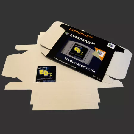 Everdrive64 Leerverpackung Vorderansicht