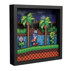 Sonic Idle Pixel Frame 23x23cm