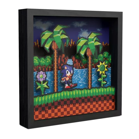 Sonic Idle Pixel Frame 23x23cm