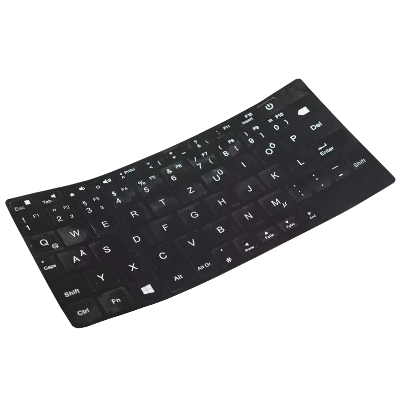Black German Keyboard Matte Stickers French Keyboard - Temu
