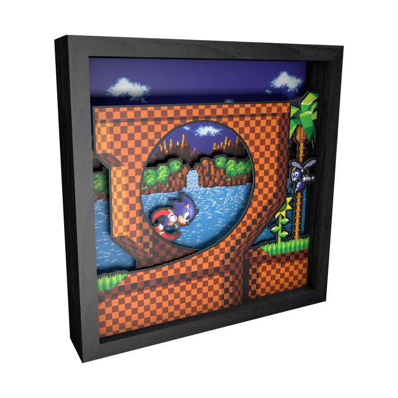 Sonic Loop Pixel Frame 23x23cm