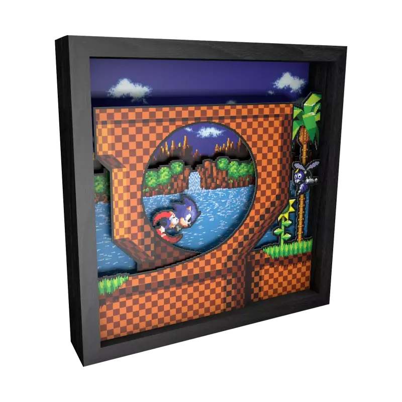 Sonic Loop Pixel Frame 23x23cm