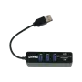 USB 2.0 3-Port Hub mit Kartenleser