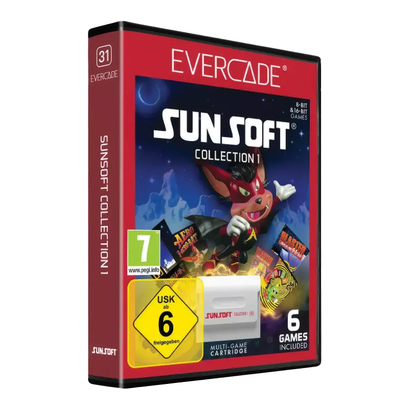 Sunsoft Collection 1 (Evercade Modul 31) Cover