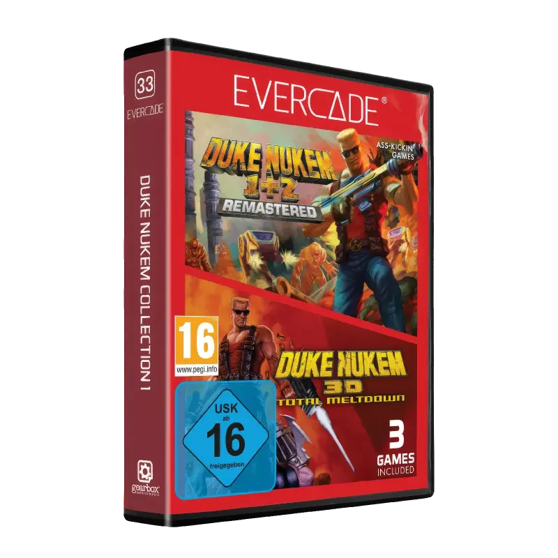 Duke Nukem Collection 1 on Evercade Cartridge