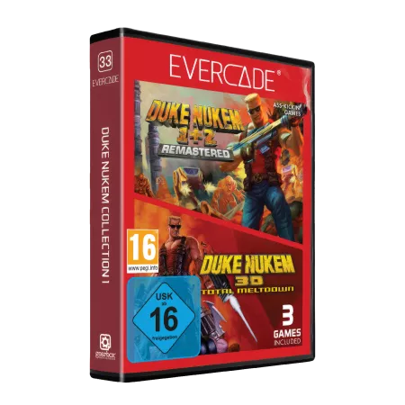 Duke Nukem Collection 1 (Evercade Cartridge 33)