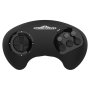 Retro-Bit MegaDrive BIG6 Funkcontroller in Schwarz