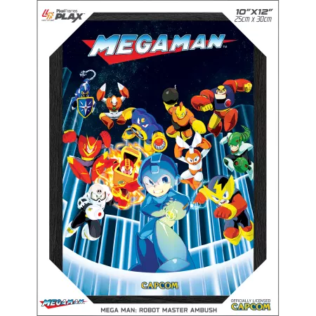 Mega Man Legacy – 3D-Bild von Pixel Frames Plax