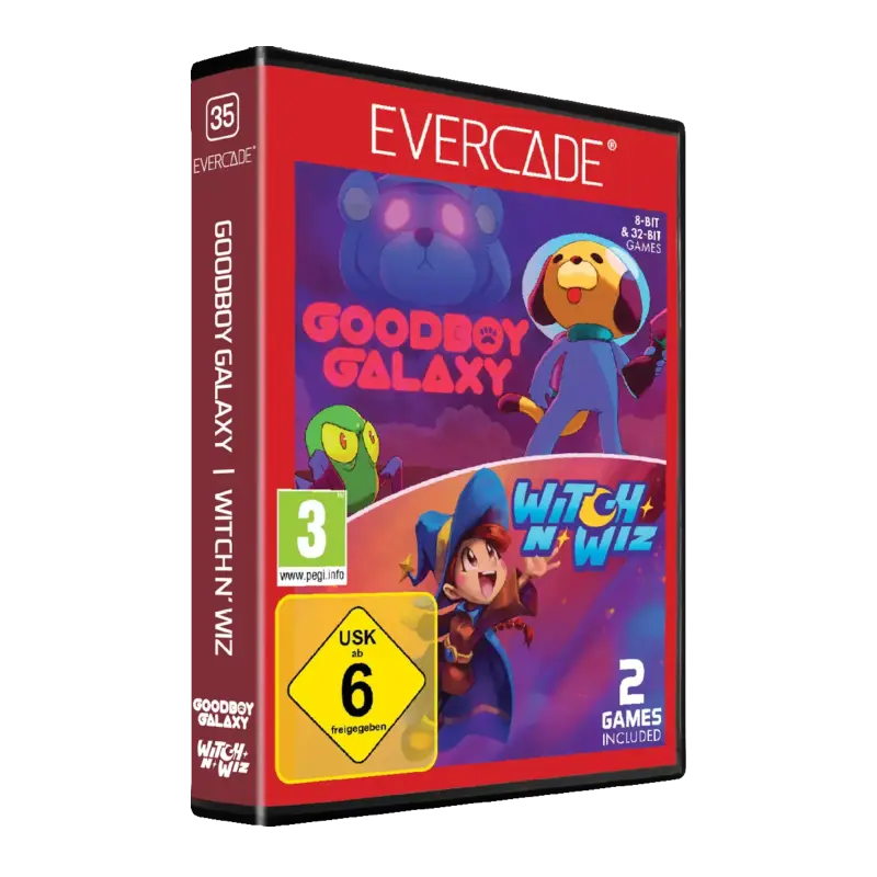 Goodboy Galaxy/Witch n' Wiz Doppel-Cartridge