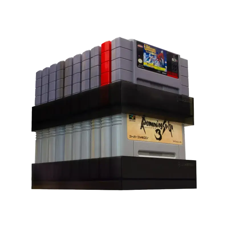 SNES 10 Cart Storage 2-Pack