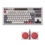 8BitDo QWERTZ Mechanical Keyboard with Retro Design