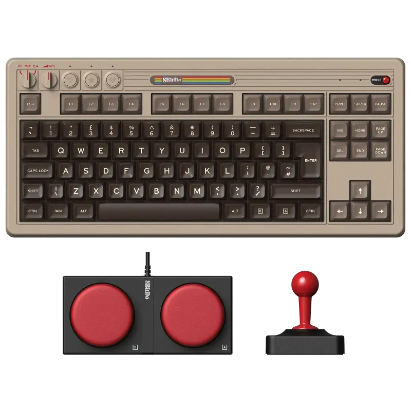 8BitDo Retro-Tastatur: Vielseitig und schick im Retro-Design