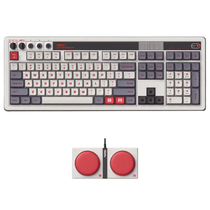 8BitDo Retro 108 Mechanische Tastatur mit Nummernblock
