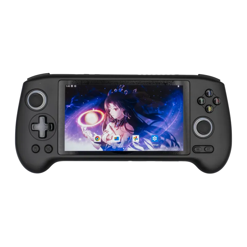 Anbernic RG556 Handheld mit OLED-Display und Tragetasche