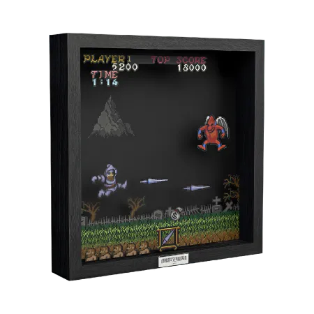 Ghosts'n'Goblins Red Arremer - Pixel Frame 23x23cm - Pixel Frames