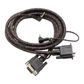 RetroTink HD15 to HD15 VGA Cable with 3.5mm Audio