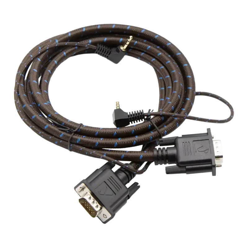 RetroTink HD15 to HD15 VGA Cable with 3.5mm Audio