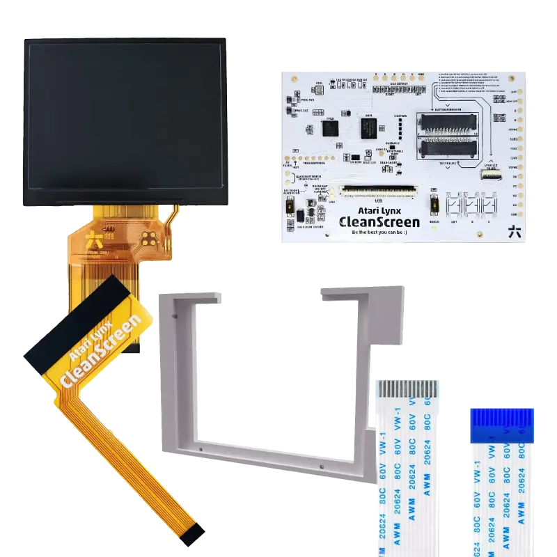 Atari Lynx 1/2 CleanScreen Kit mit IPS-Bildschirm