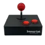 Immortal Joystick mit roten Buttons und Kugel