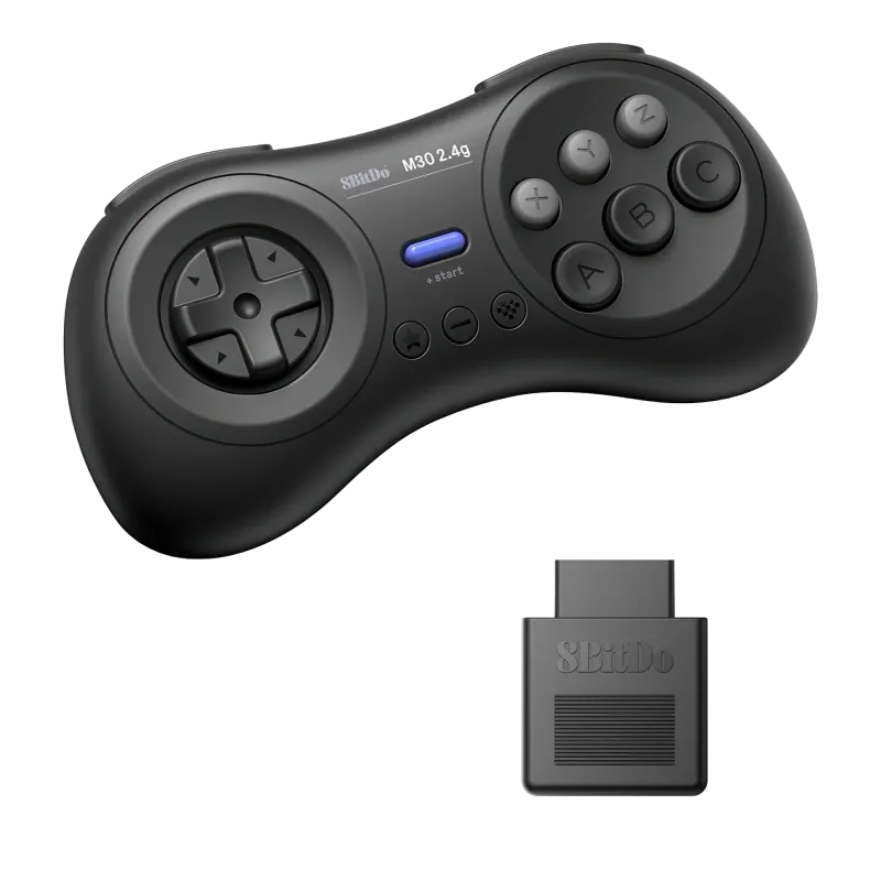 8Bitdo M30 2.4G (Original MegaDrive) (Black) - 8BitDo
