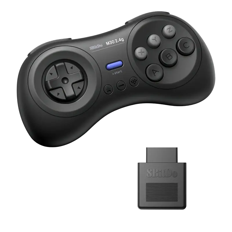 8Bitdo M30 2.4G (Originales MegaDrive) (Schwarz) - 8BitDo