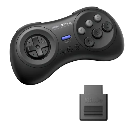8Bitdo M30 2.4G (Originales MegaDrive) (Schwarz) - 8BitDo