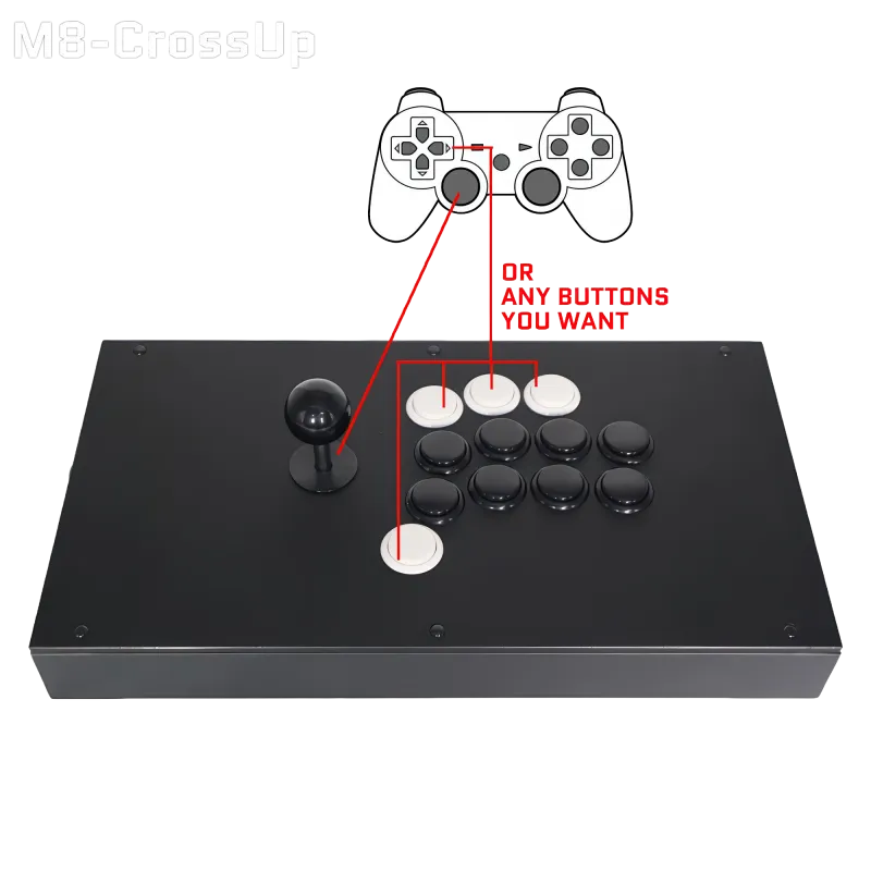 FightBox M8 CrossUp Fightstick (PS5 / PS4 / NSW / NSW 2 / PC