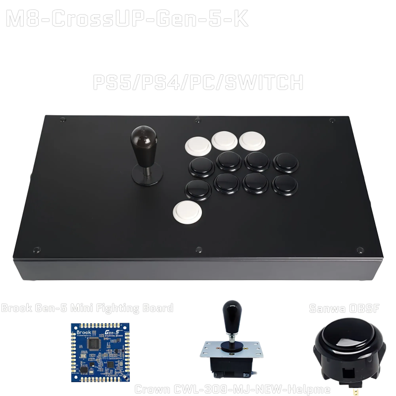 FightBox M8 CrossUp Fightstick (PS5 / PS4 / NSW / NSW 2 / PC)