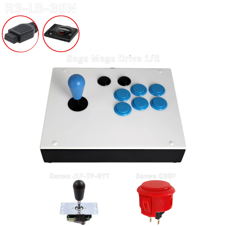 FightBox R3 Arcadestick (Sega Mega Drive) - FightBox