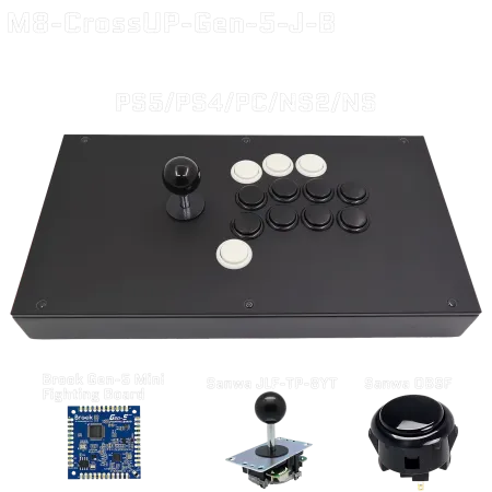 FightBox M8 CrossUp Fightstick (PS5 / PS4 / NSW / NSW 2 / PC) - FightBox