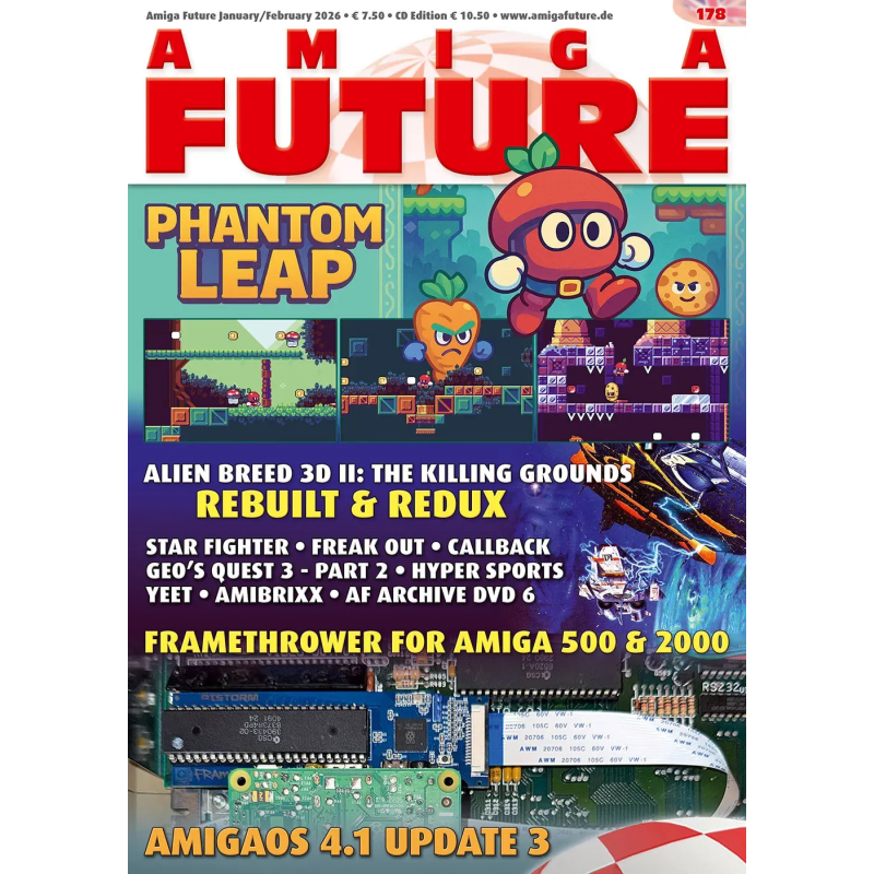 Amiga Future Ausgabe 178, inkl. Cover-CD (Deutsch / Englisch)