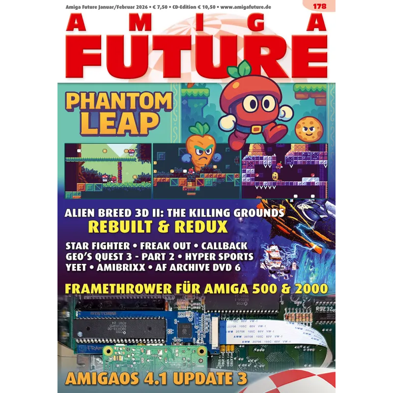 Amiga Future Issue 178, incl. Cover-CD (German / English)
