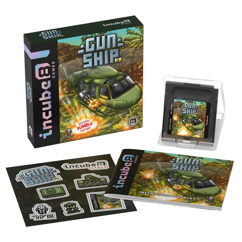 Gunship DX für GameBoy Color mit Rumble-Funktion