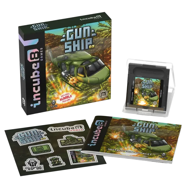 Gunship DX für GameBoy Color mit Rumble-Funktion