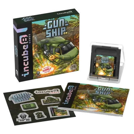 Gunship DX für GameBoy Color mit Rumble-Funktion