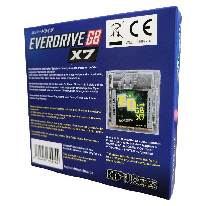 Everdrive GB X7 Rev E – Flash-Modul für Game Boy | Krikzz