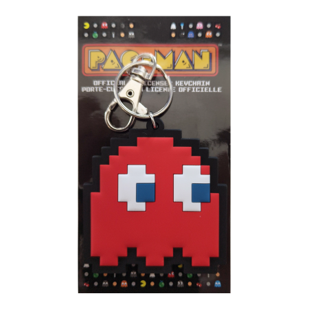 PacMan Blinky Schlüsselanhänger (Weich-PVC) - 